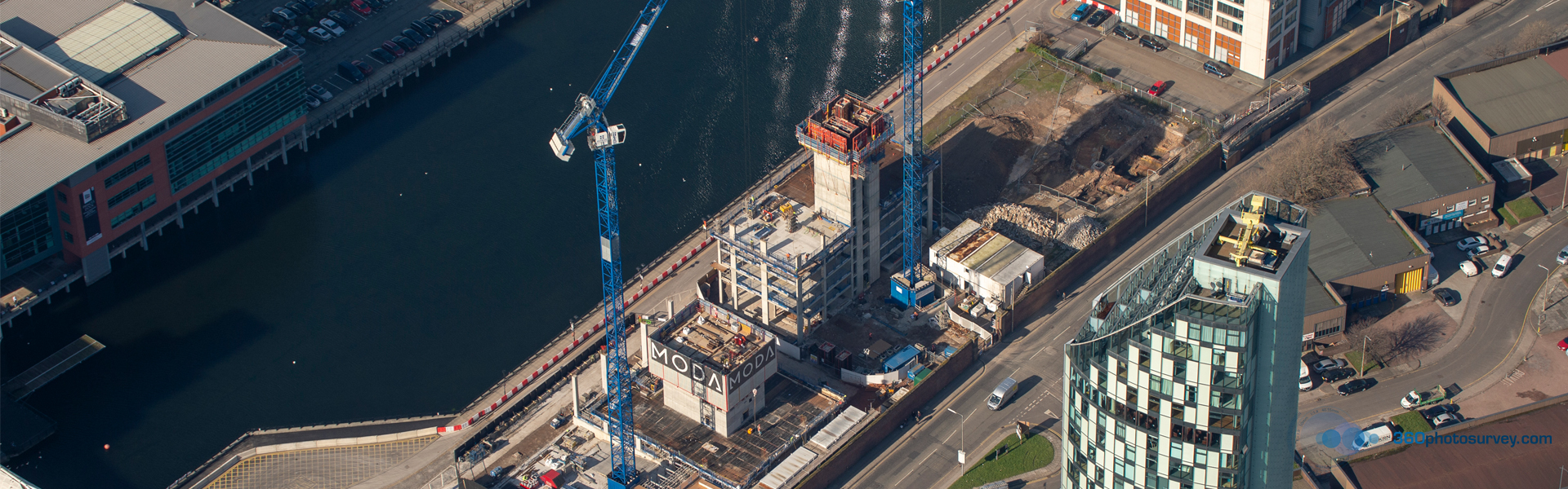 Aerial photographer Construction Projects